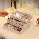 Porta Joias Acrílico Luxo Com 3 Camadas Brinco Anel Compartimento caixa de armazenamento de jóias -CX2020-1/W4