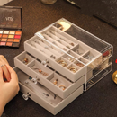 Porta Joias Acrílico Luxo Com 3 Camadas Brinco Anel Compartimento caixa de armazenamento de jóias -CX2020-1/W4