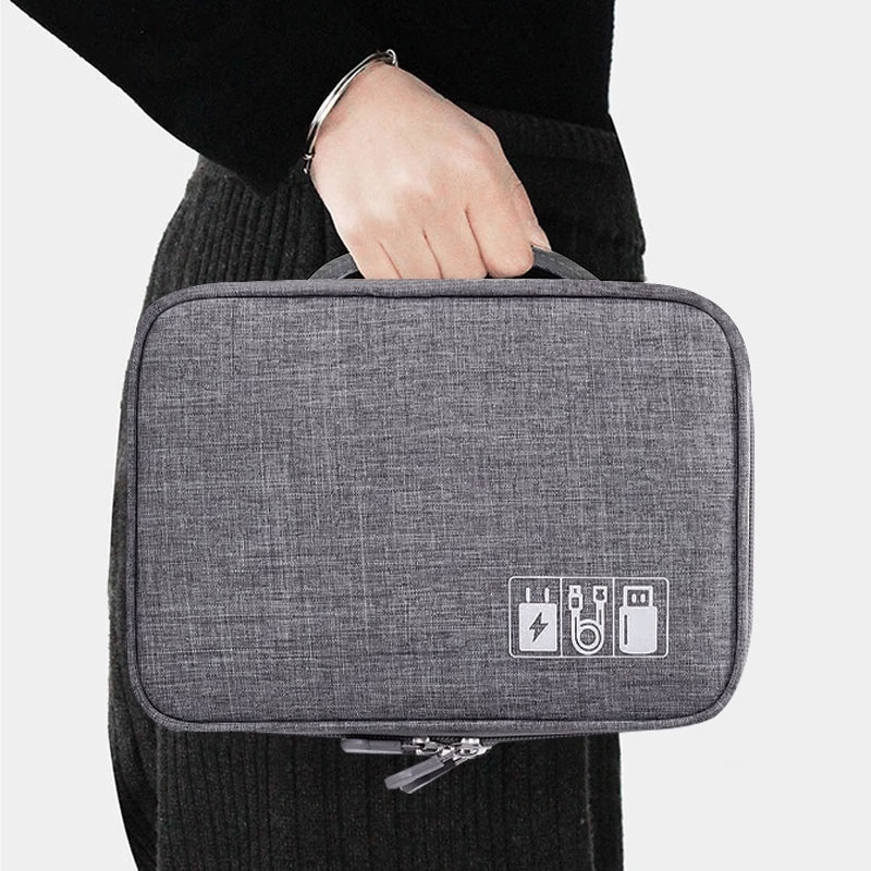 Bolsa De Armazenamento De Cabo De Dados Digital Multifuncional Viagem Necessário Jorge